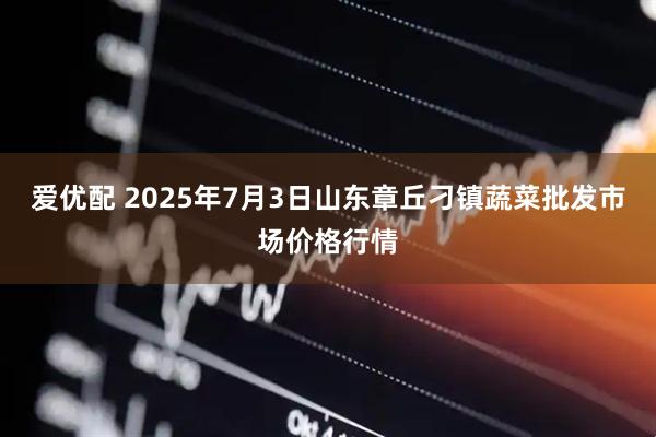 爱优配 2025年7月3日山东章丘刁镇蔬菜批发市场价格行情